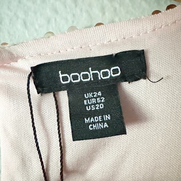 Boohoo Pink Sequin Mini Dress - Picture 7 of 13